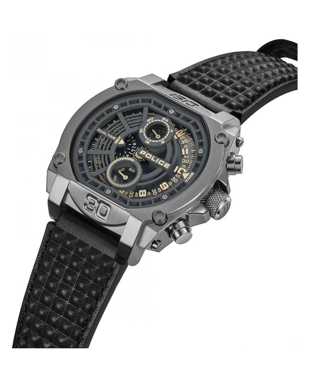 Police Black Pewgf0040002 Norwood 52Mm Quartz Watch for men