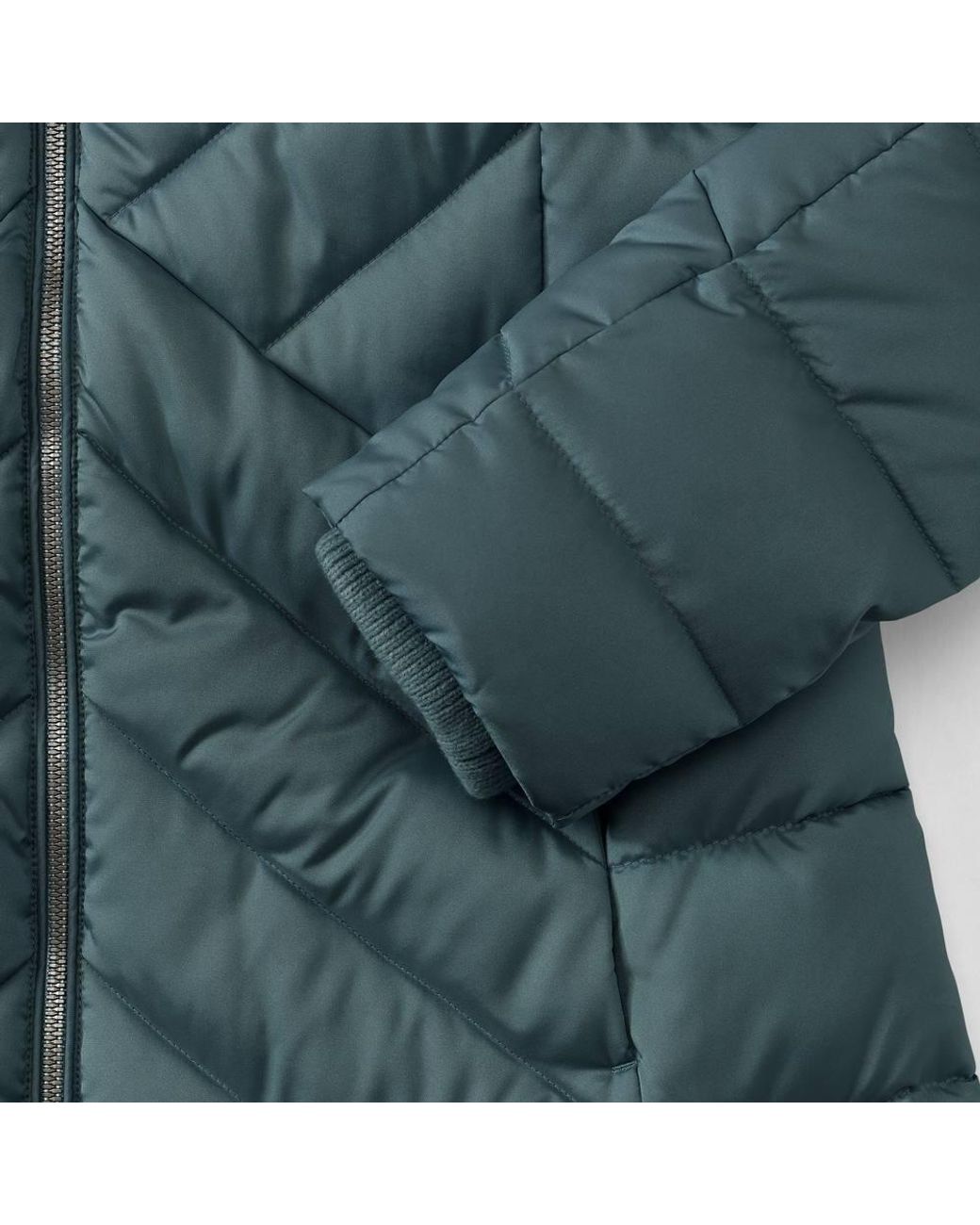 Lands' End Blue Petite Insulated Fleece Lined Coat