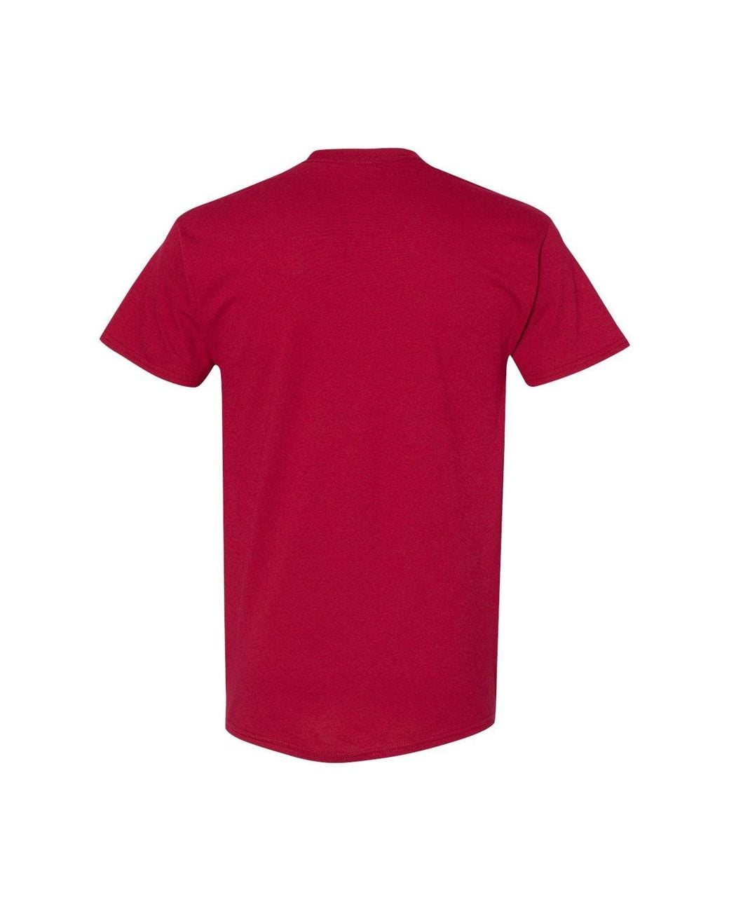 Gildan Red Heavy Cotton Short Sleeve T-Shirt for men