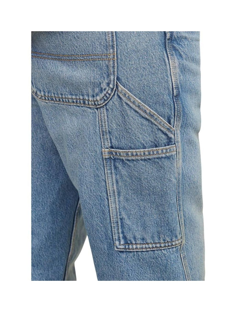 Jack & Jones Blue Eddie Carpenter Relaxed Fit Jeans for men