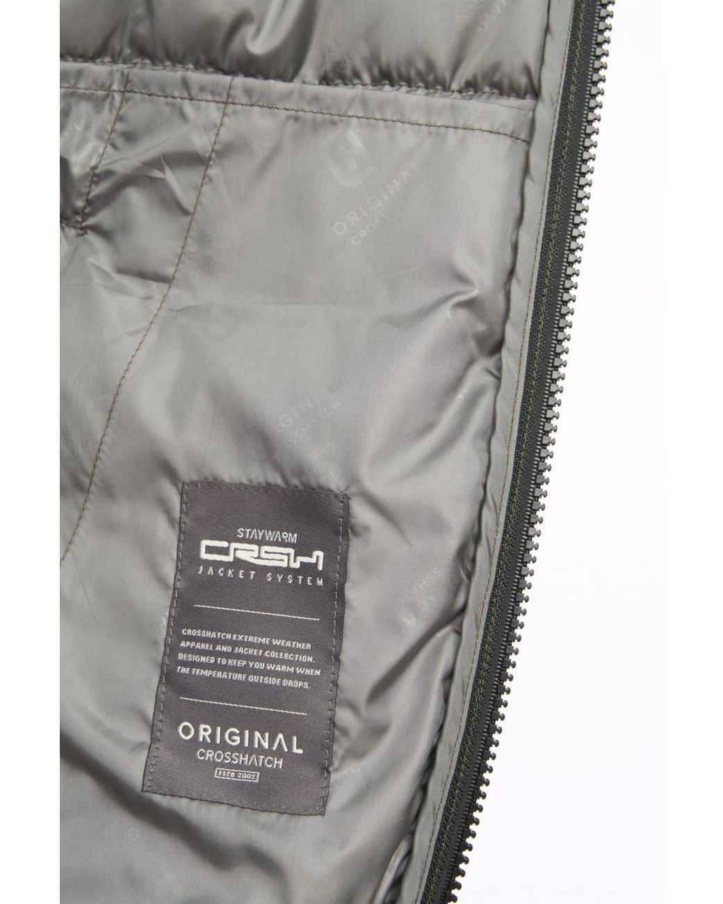 Crosshatch Green Gattering Lightweight Hooded Quilted Puffer Jacket for men