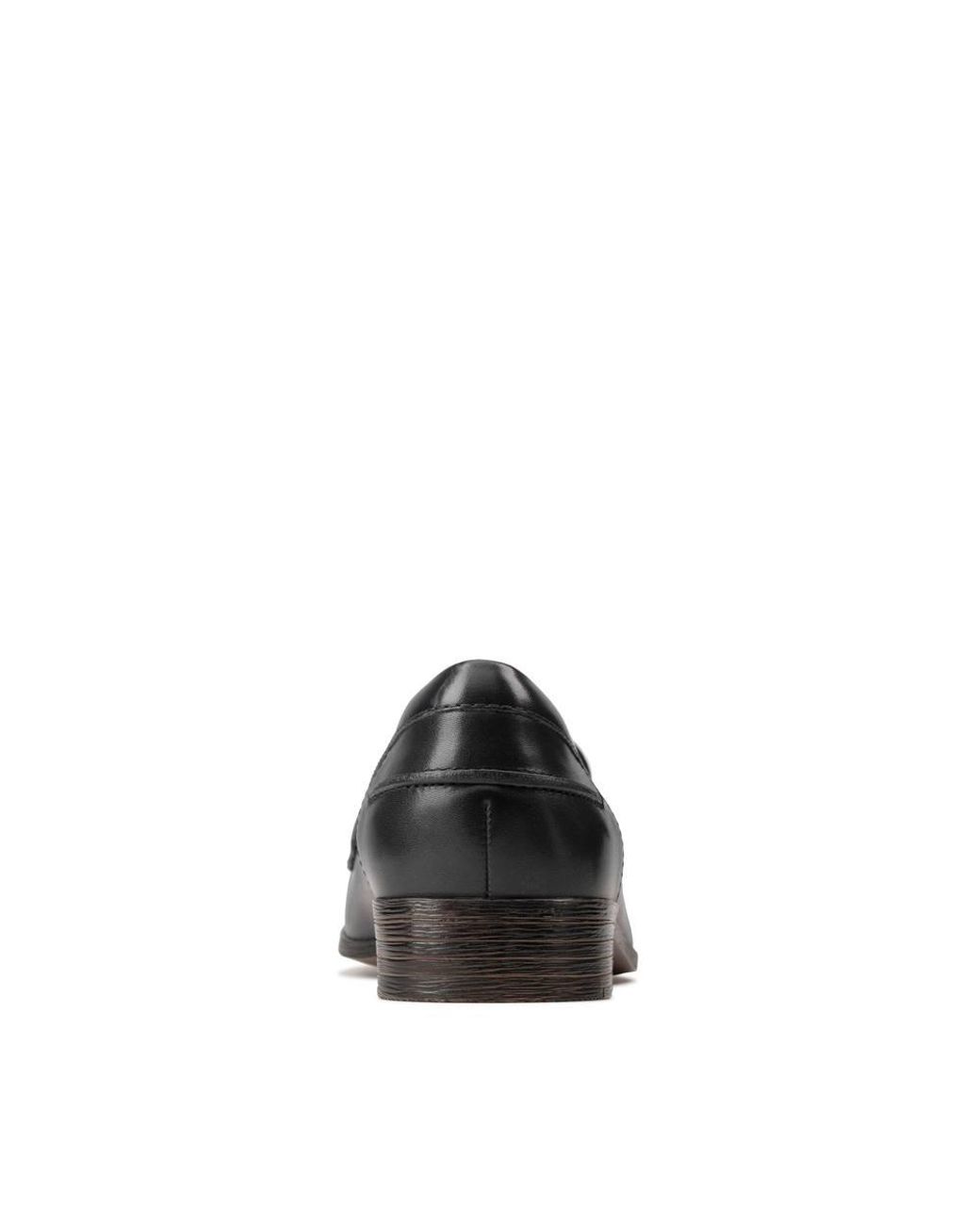 Clarks Black Hamble Loafer Leather Loafers, Slip Ons