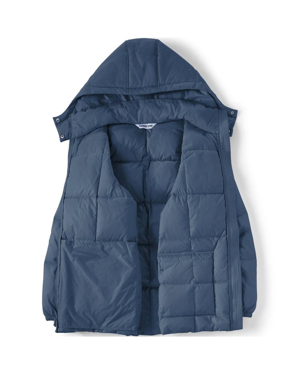Lands' End Blue Plus Wanderweight Down Packable Puffer Jacket