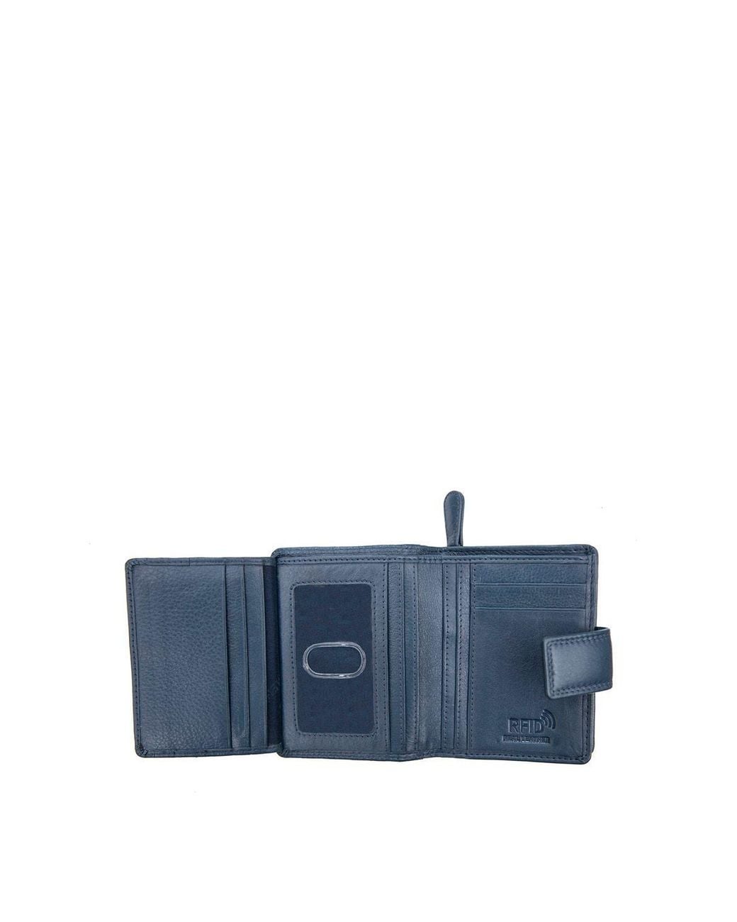 Verona Rome Primehide 'Verona' Leather Coin Purse in Blue | Lyst UK