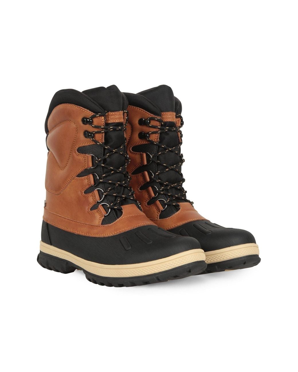 Mountain Warehouse Brown 'Arctic' Waterproof Breathable Non Slip Thermal Winter Snow Boots for men