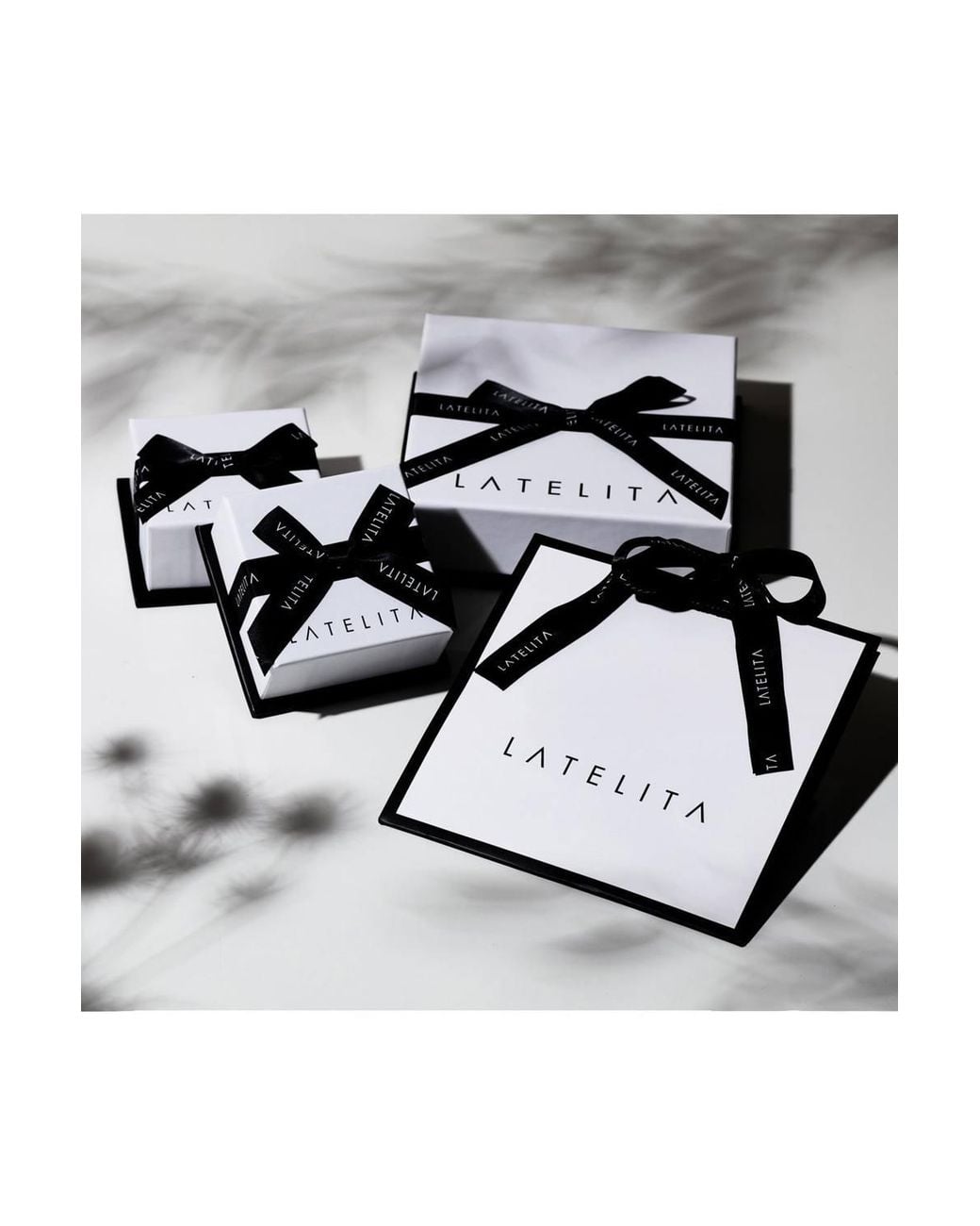 Latelita London Metallic Duchess Sapphire Statement Necklace