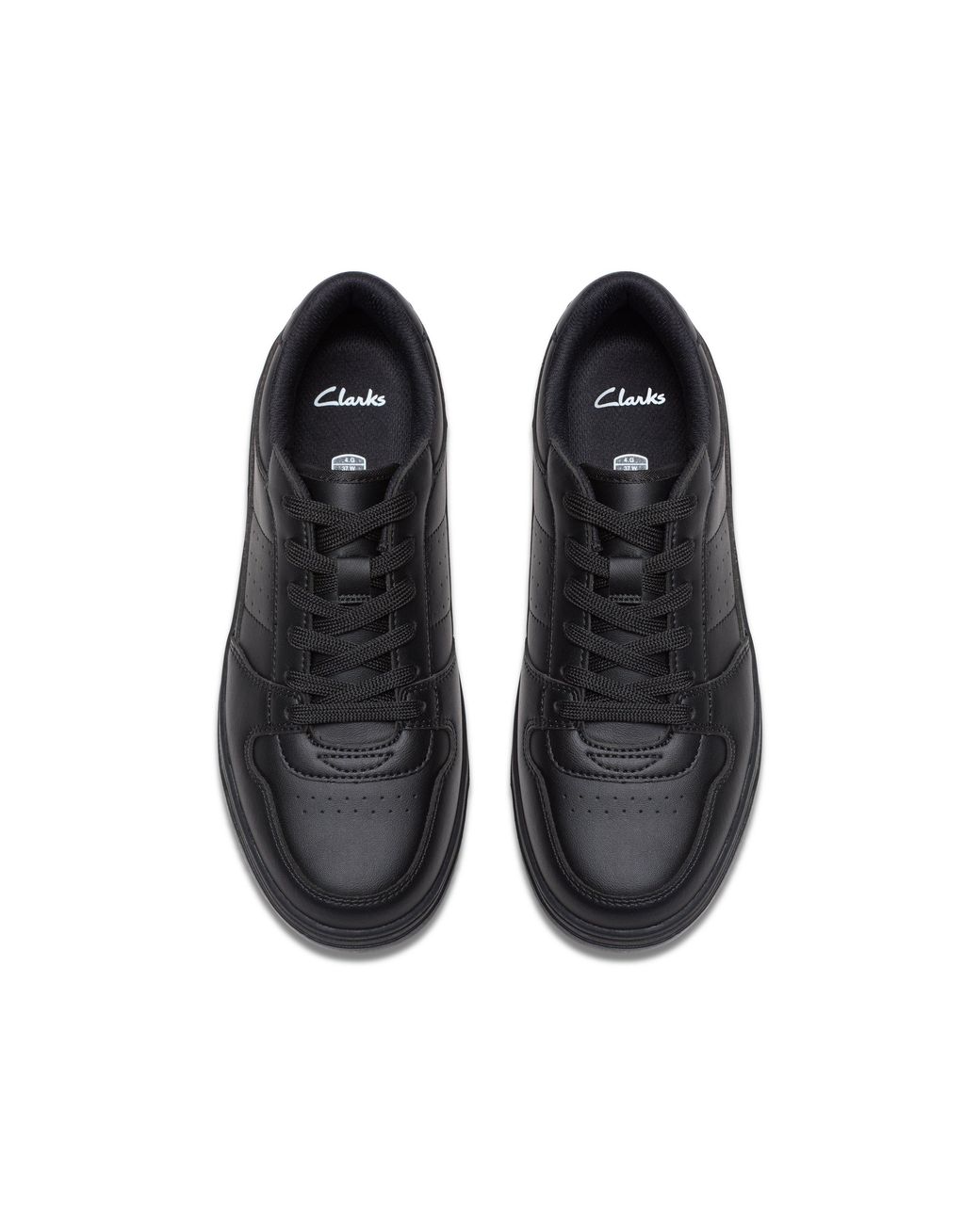 Clarks Black Canyon Way Youth Trainers, Lace Up, School Shoes