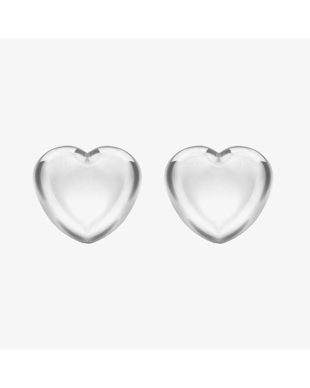 T.H.Baker Metallic Sterling 5Mm Heart Stud Earrings 8.55.5619