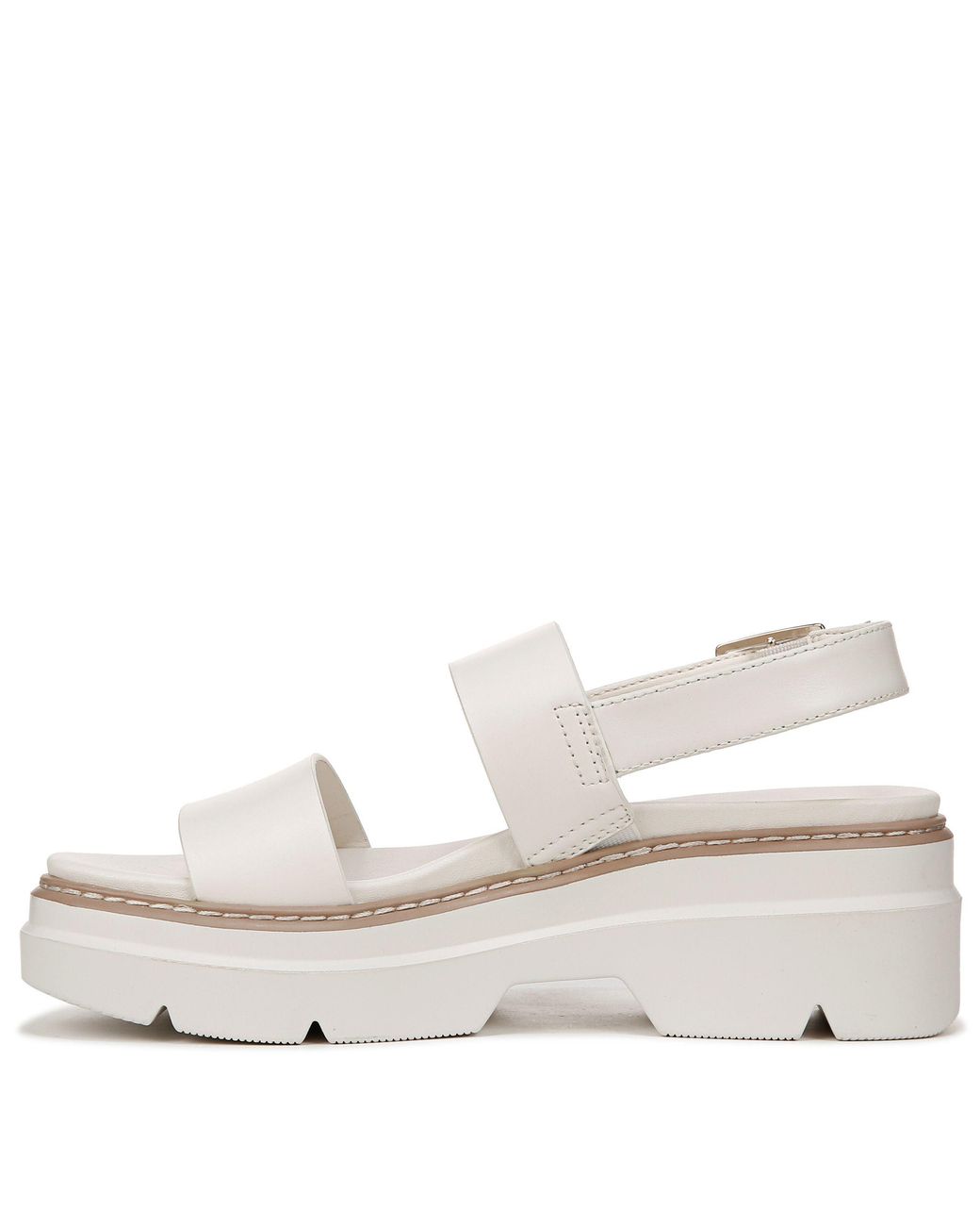 Naturalizer White Darry-Sling Sandals