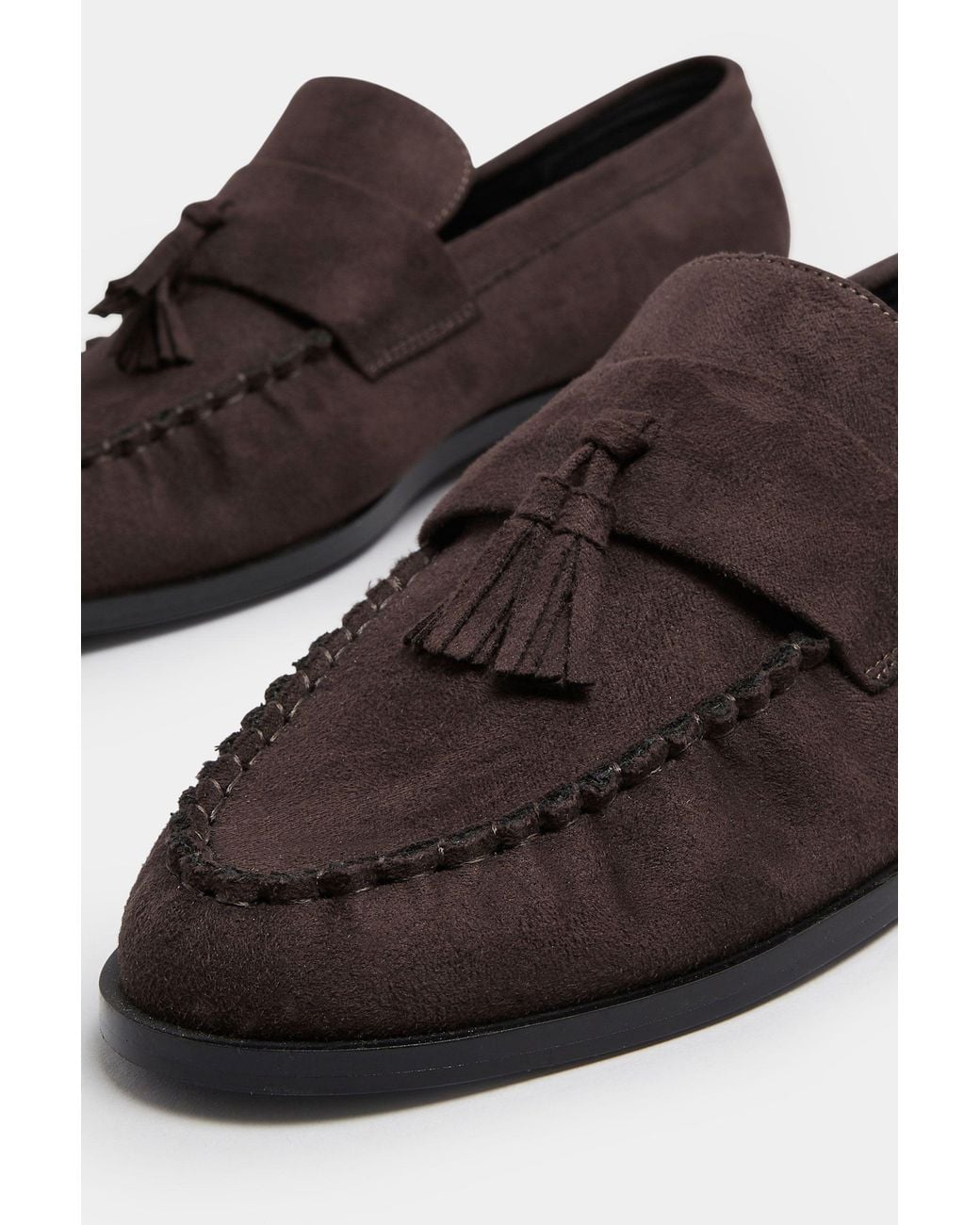 Long Tall Sally Brown Flat Loafers