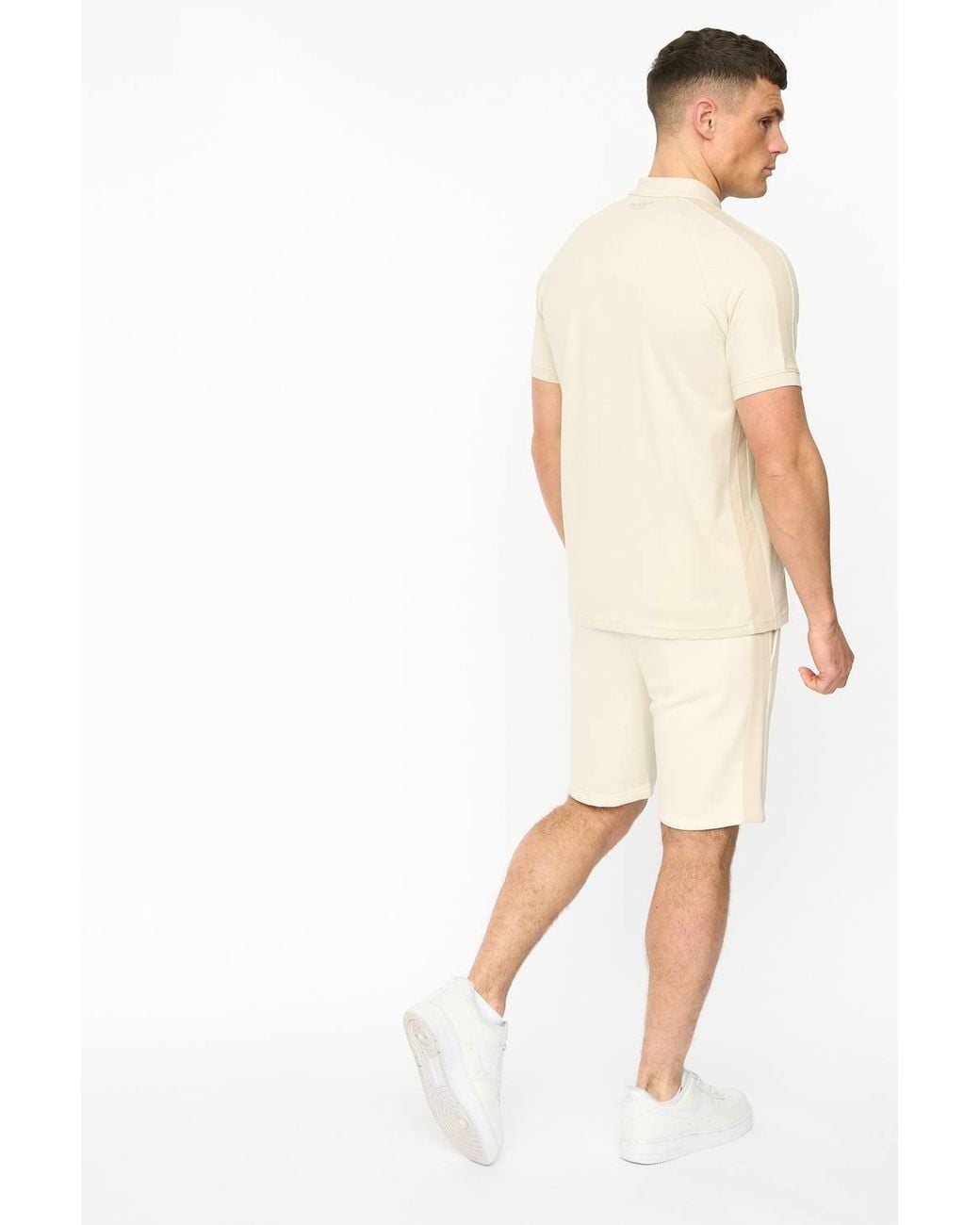Crosshatch Natural Cresswill Classic Cotton Polo Shirt for men