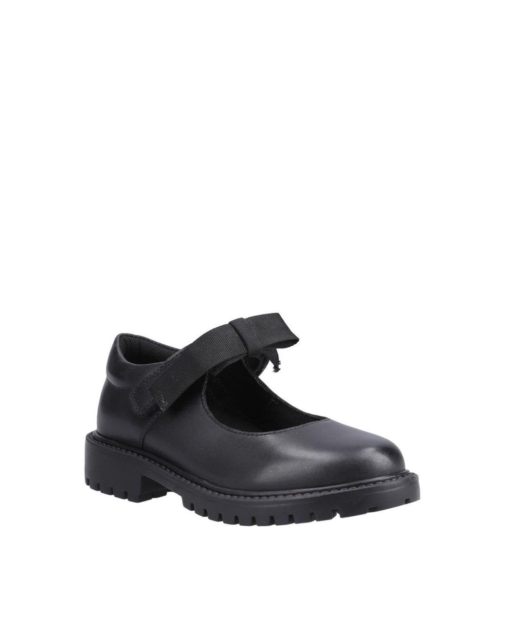 Hush Puppies Black Astrid Bow Senior