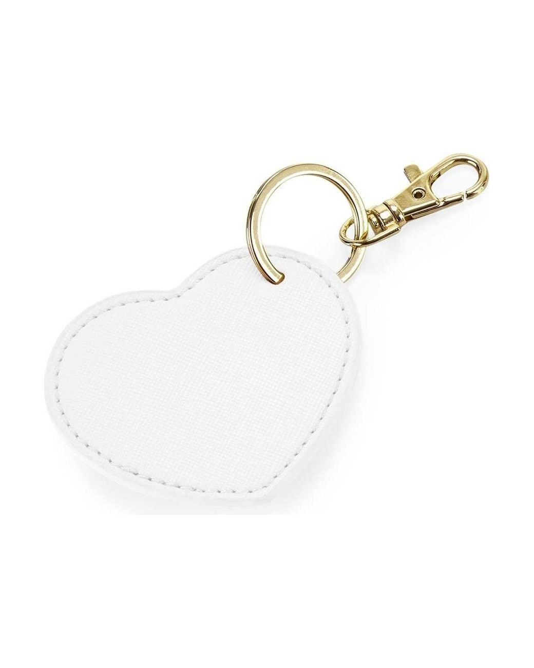 Bagbase White Boutique Heart Key Clip