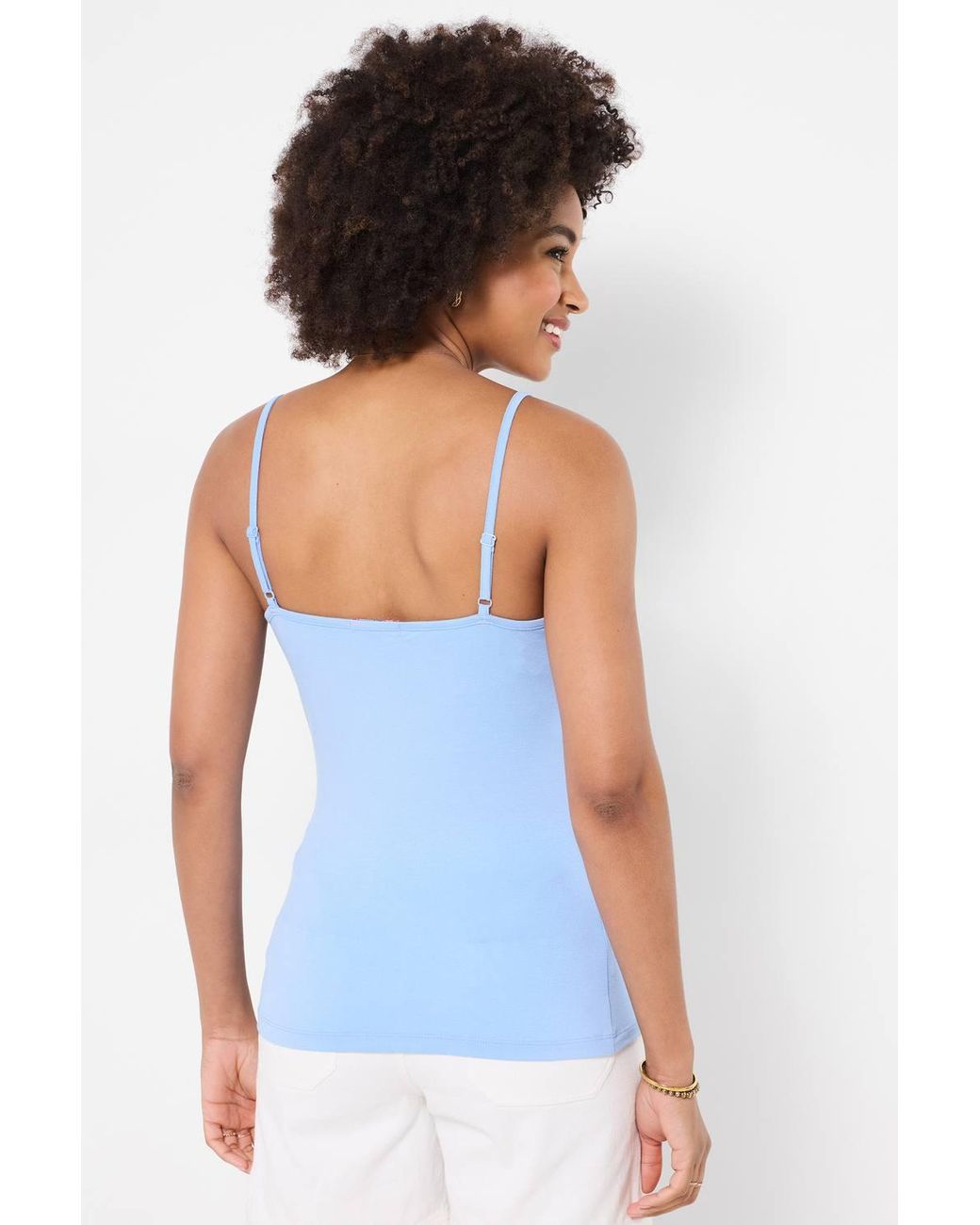 Joe Browns Blue Lace Trim Jersey Cami With Adjustable Straps