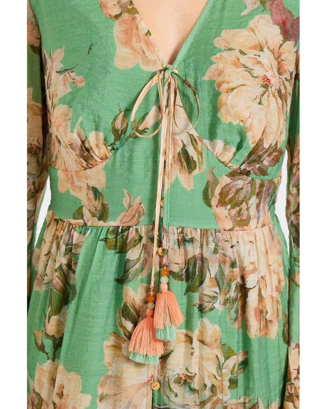 Joe Browns Green Vintage Inspired Floral Print Tunic Dress