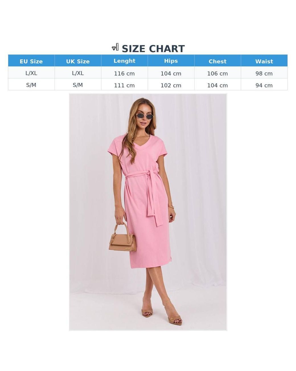 Love Lace Pink Cotton Short Sleeve Midi Dress