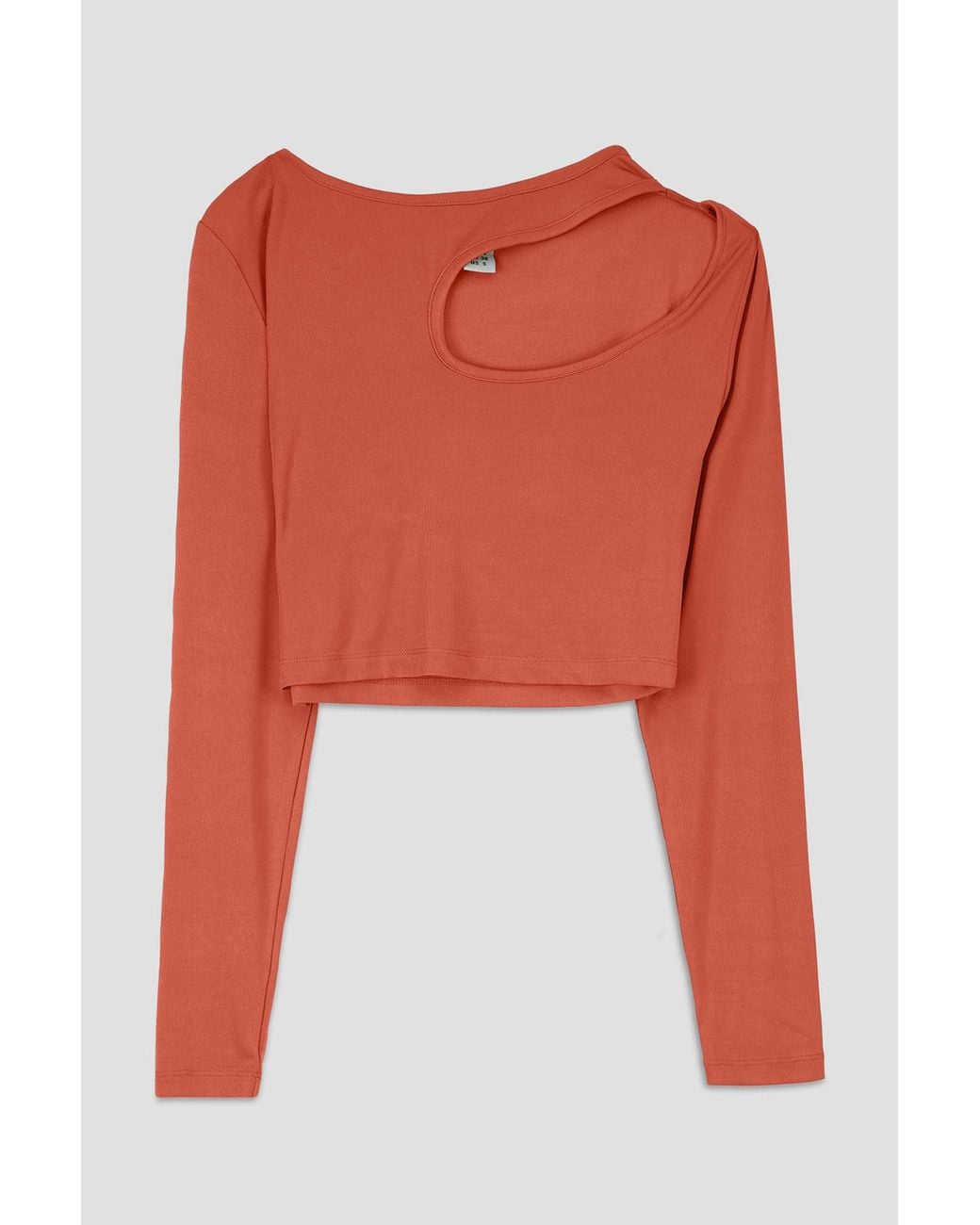 Enorsia Red Ribbed Crop Top & High Waist Leggings Set