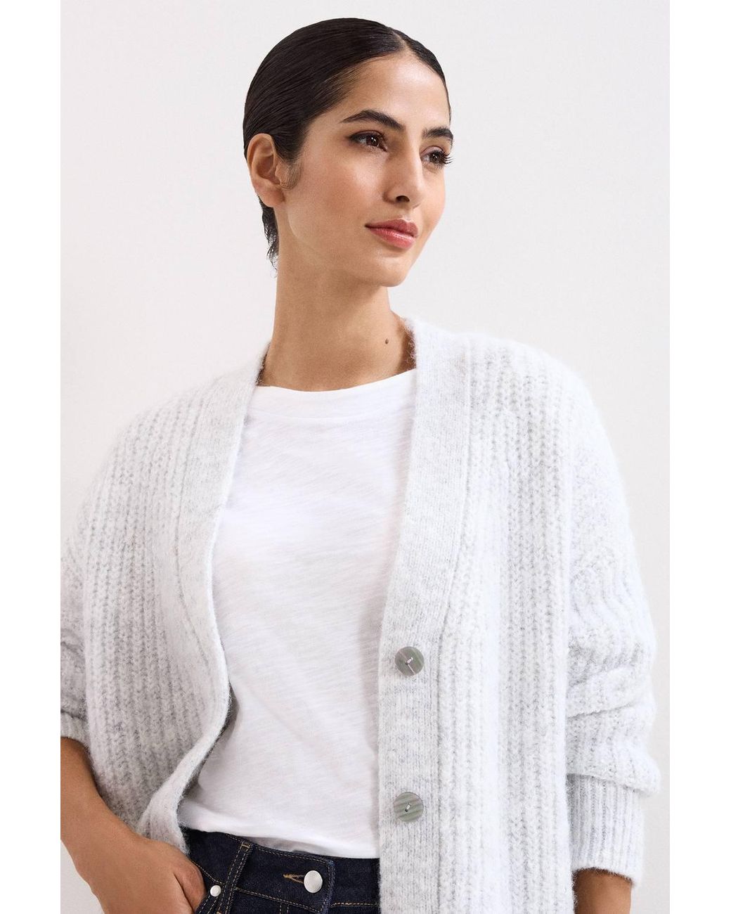 Phase Eight White Marianne Cardigan