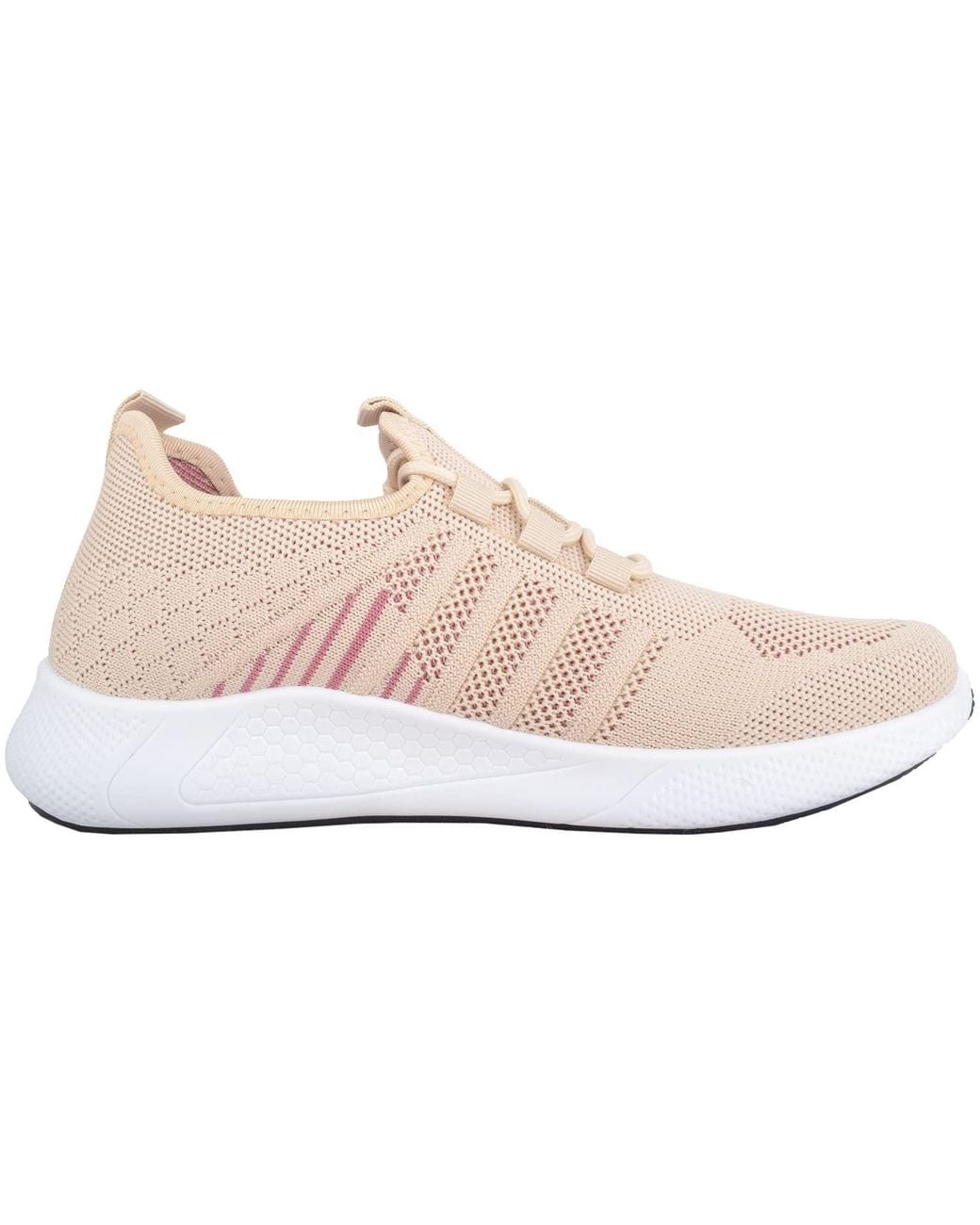 Absolute Footwear White Slip On Lace Up Lightweight Breathable Gym Workout Trainers
