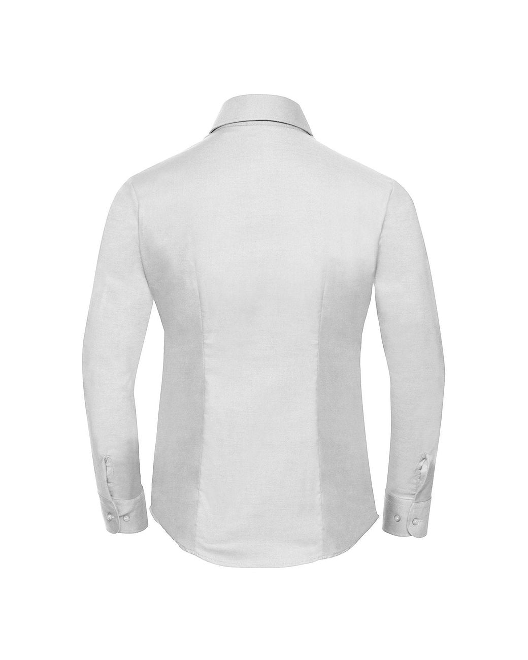 Russell White Oxford Easy-Care Long-Sleeved Shirt