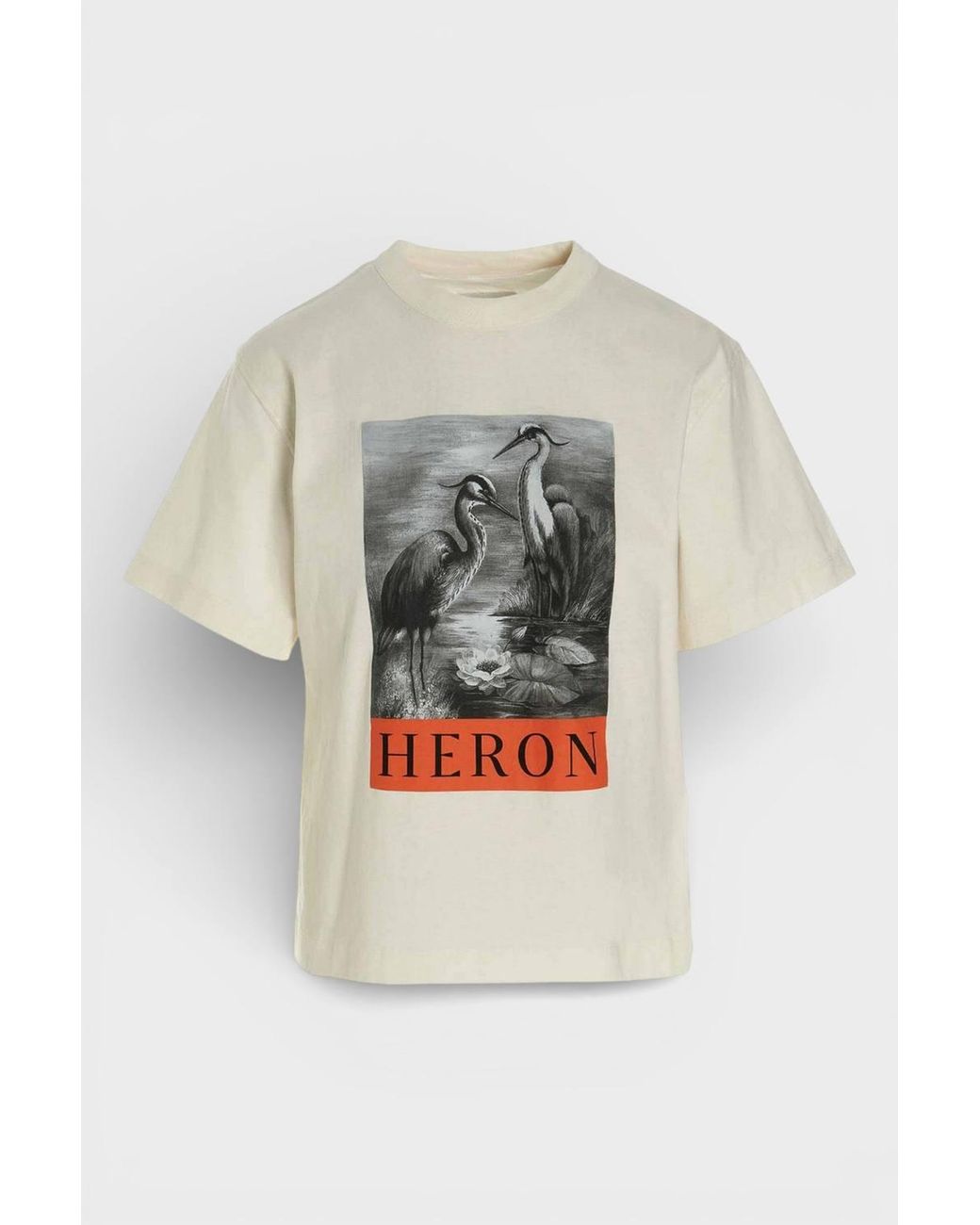 Heron Preston Gray Short Sleeve Logo Tee
