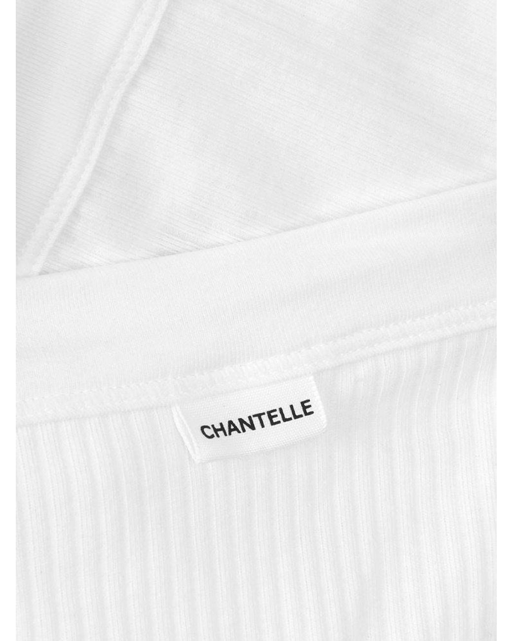 Chantelle White Cotton Comfort Hi Cut Brief
