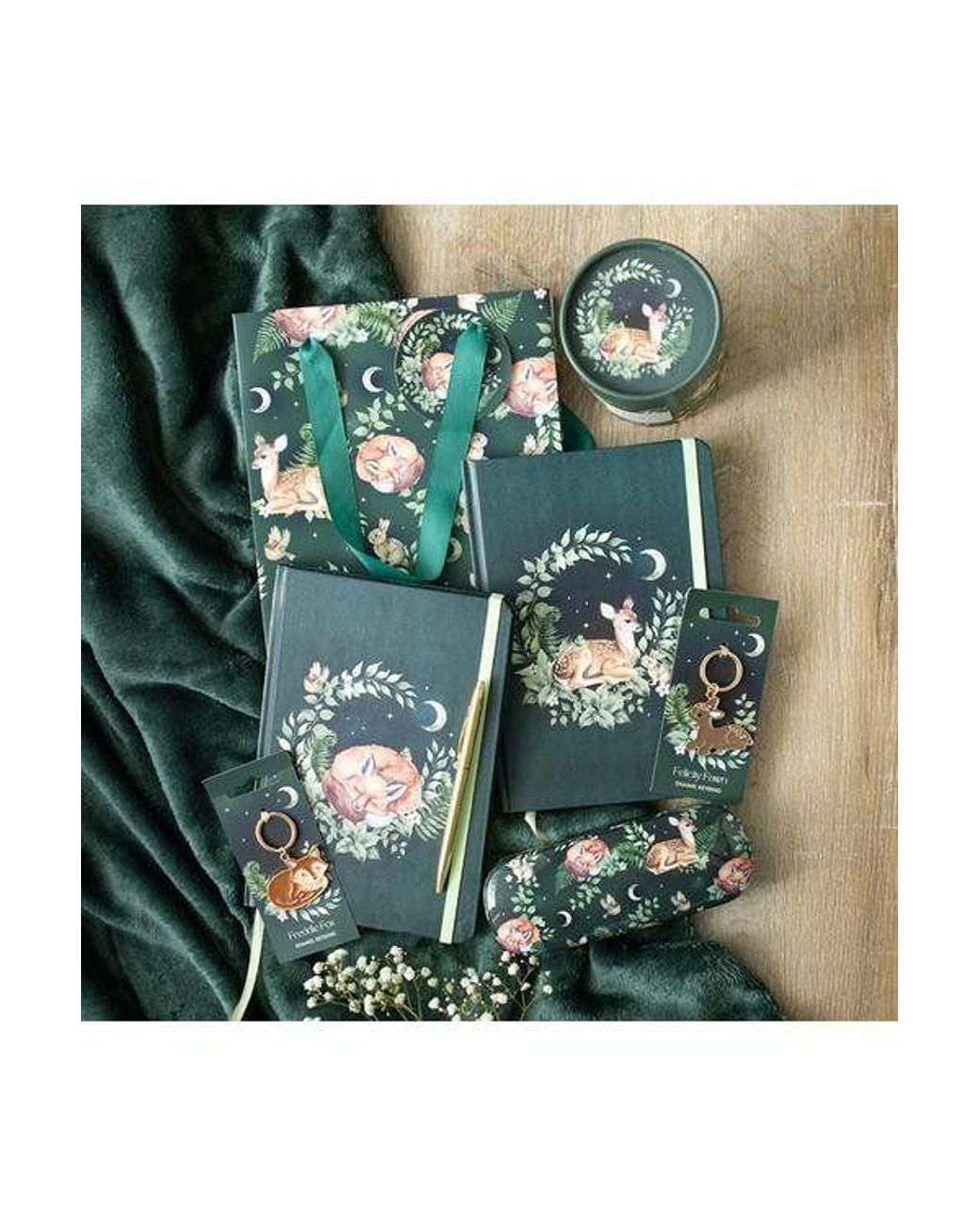 KDMD Green Felicity Fawn Keyring
