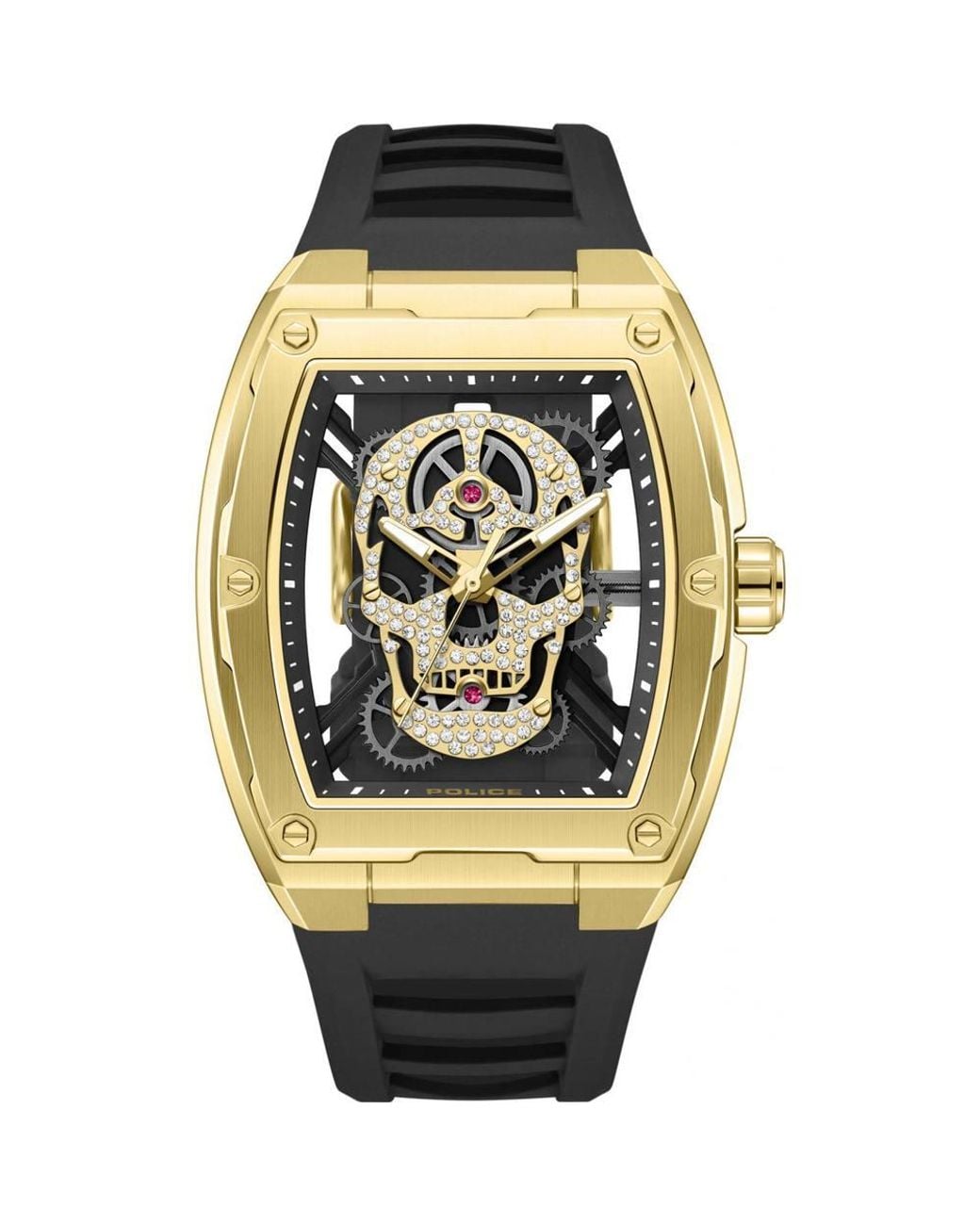 Police Metallic Pewjm0081303 Cranium 52Mm Quartz Watch for men