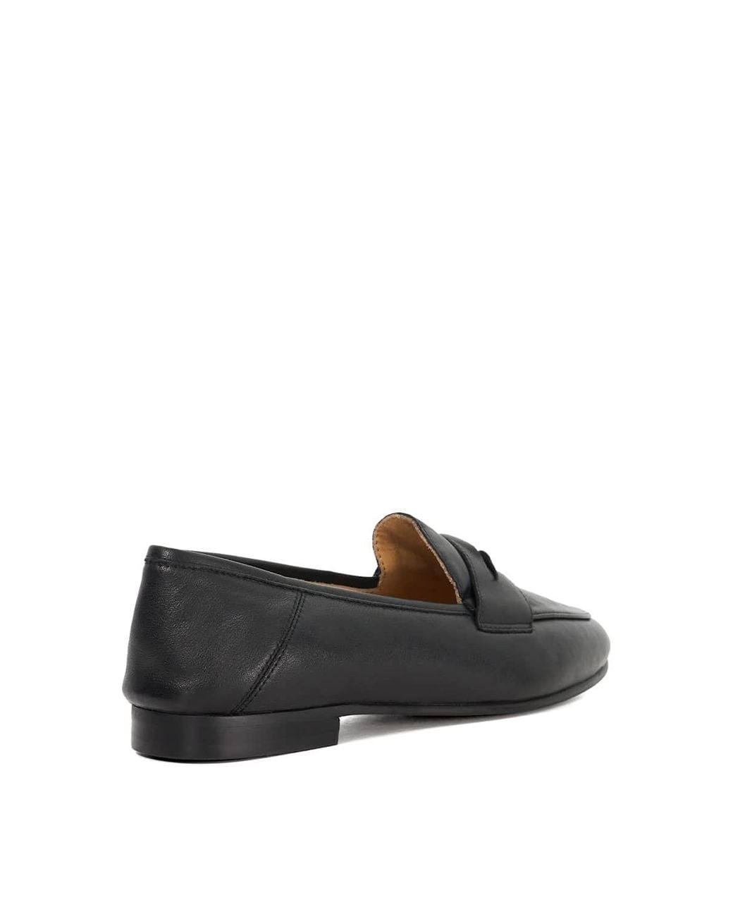 Dune Black 'Greek' Leather Loafers