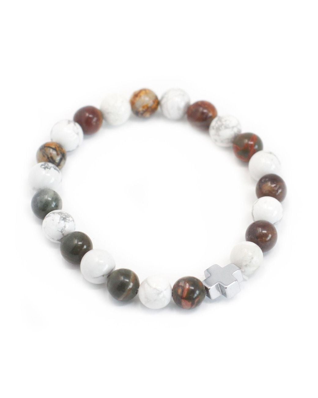 KDMD Metallic Set Of 2 Gemstones Friendship Bracelets