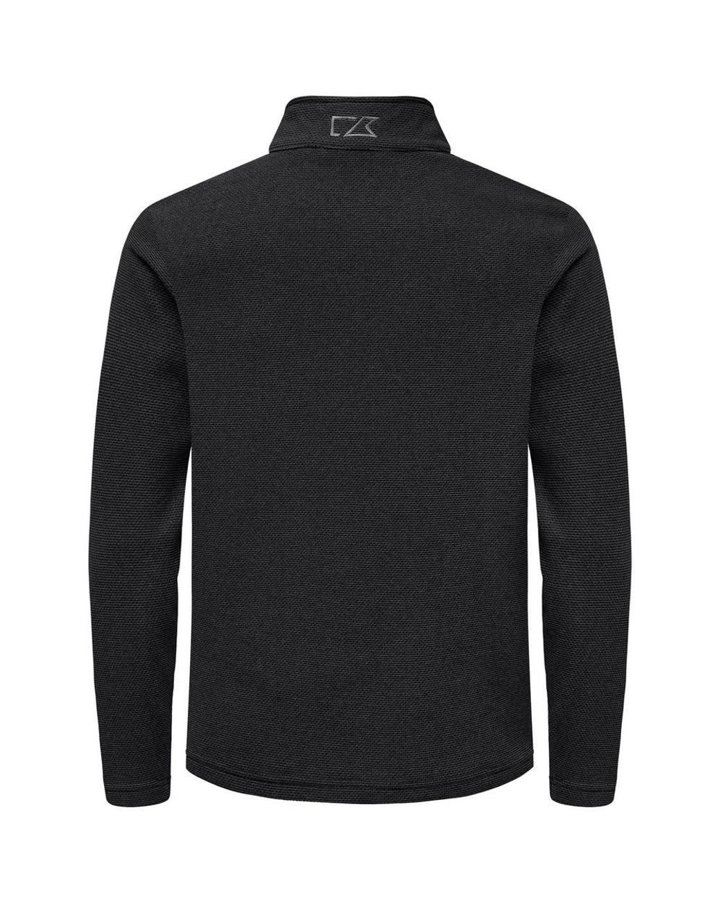 Cutter & Buck Black Hunts Point Full Zip Fleece Jacket for men