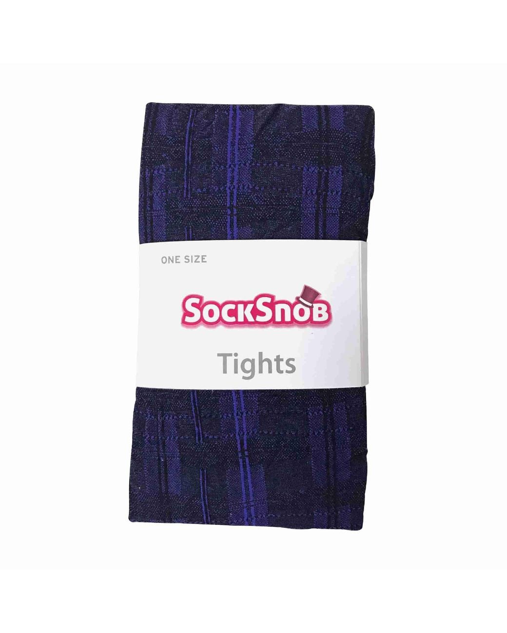 Sock Snob Blue 1 Pack Coloured 80 Denier Opaque Patterned Soft Tights