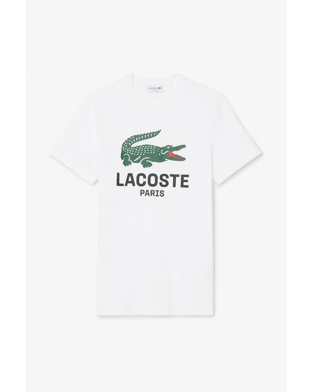 Lacoste White Graphic T-Shirt for men