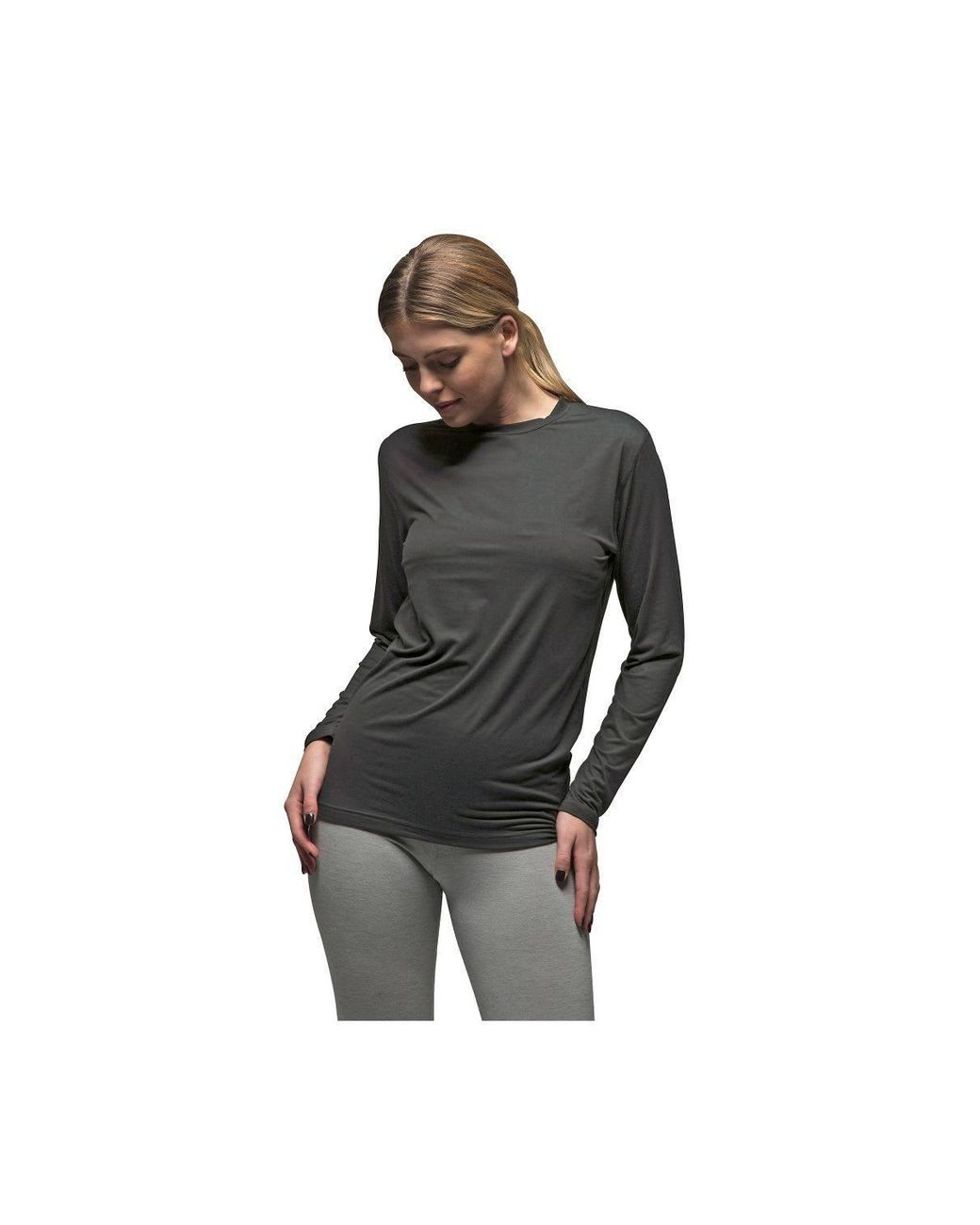 Heat Holders Black Ultra Lite Fleece-Lined Thermal Top