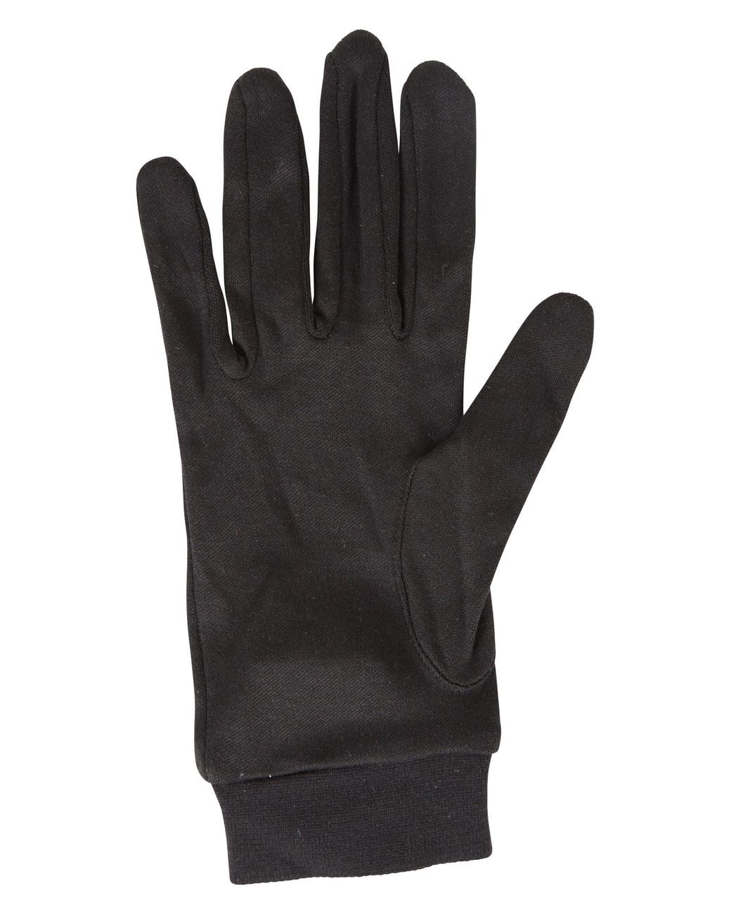 Mountain Warehouse Black Breathable Winter Warm Baselayer Travel Silk Gloves for men