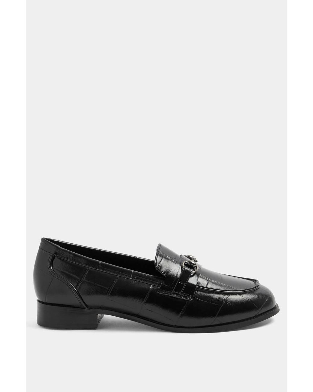 Yours Black Snaffle Loafer