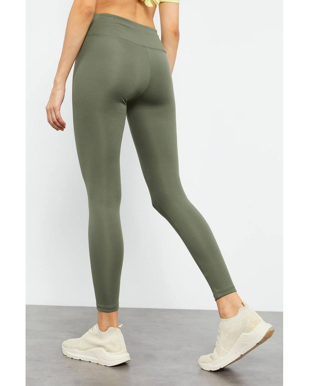 TOMMY LIFE Green High-Waist Slim-Fit Leggings