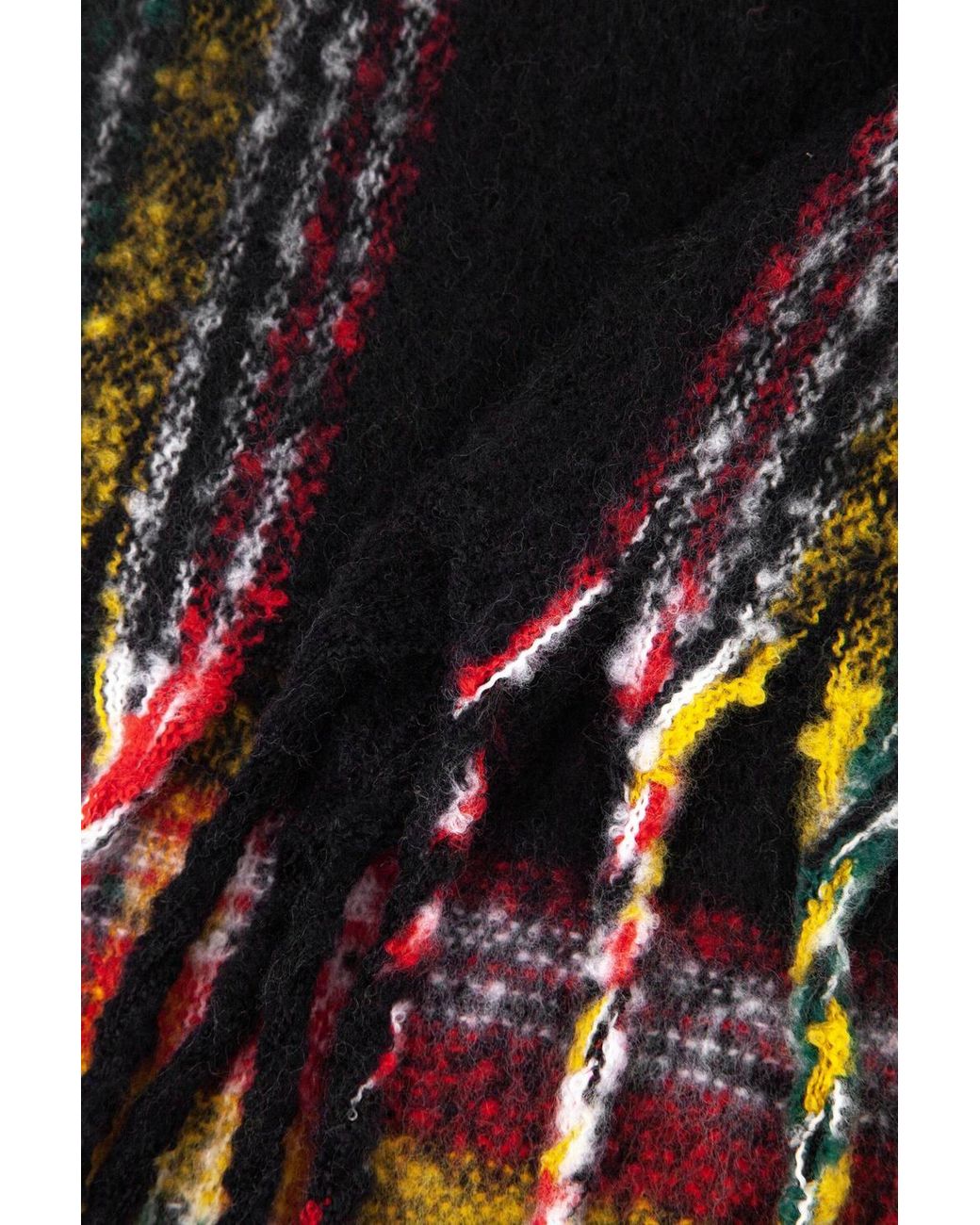 SARTA Brown Tartan Check Winter Scarf Multi