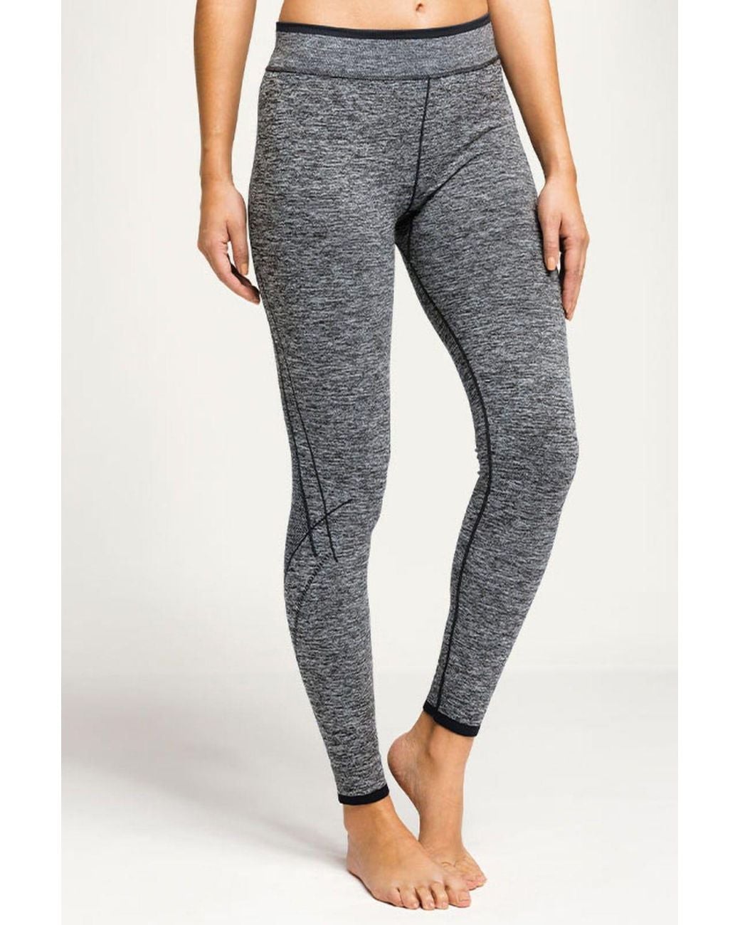 Tridri Gray Seamless 3D Fit Multi Sport Performance Leggings
