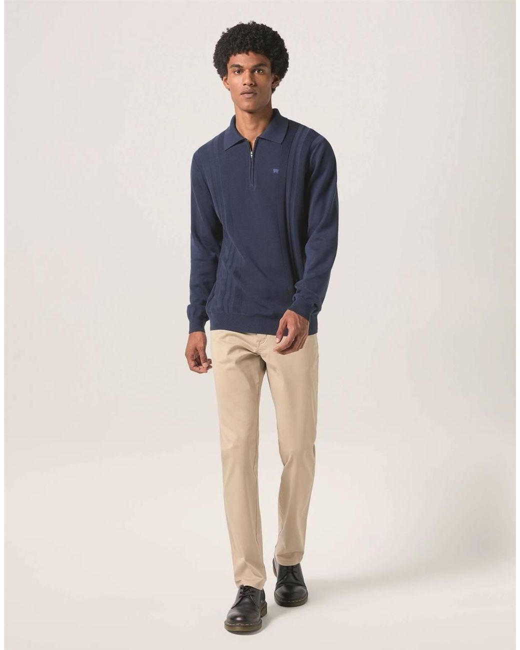 Wrangler Natural Texas Stretch Straight Soft Chino Trouser For for men