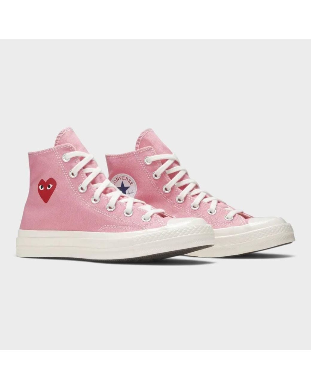 Converse Pink Chuck Taylor All Star 70 Hi Comme Des Garcons Play Bright