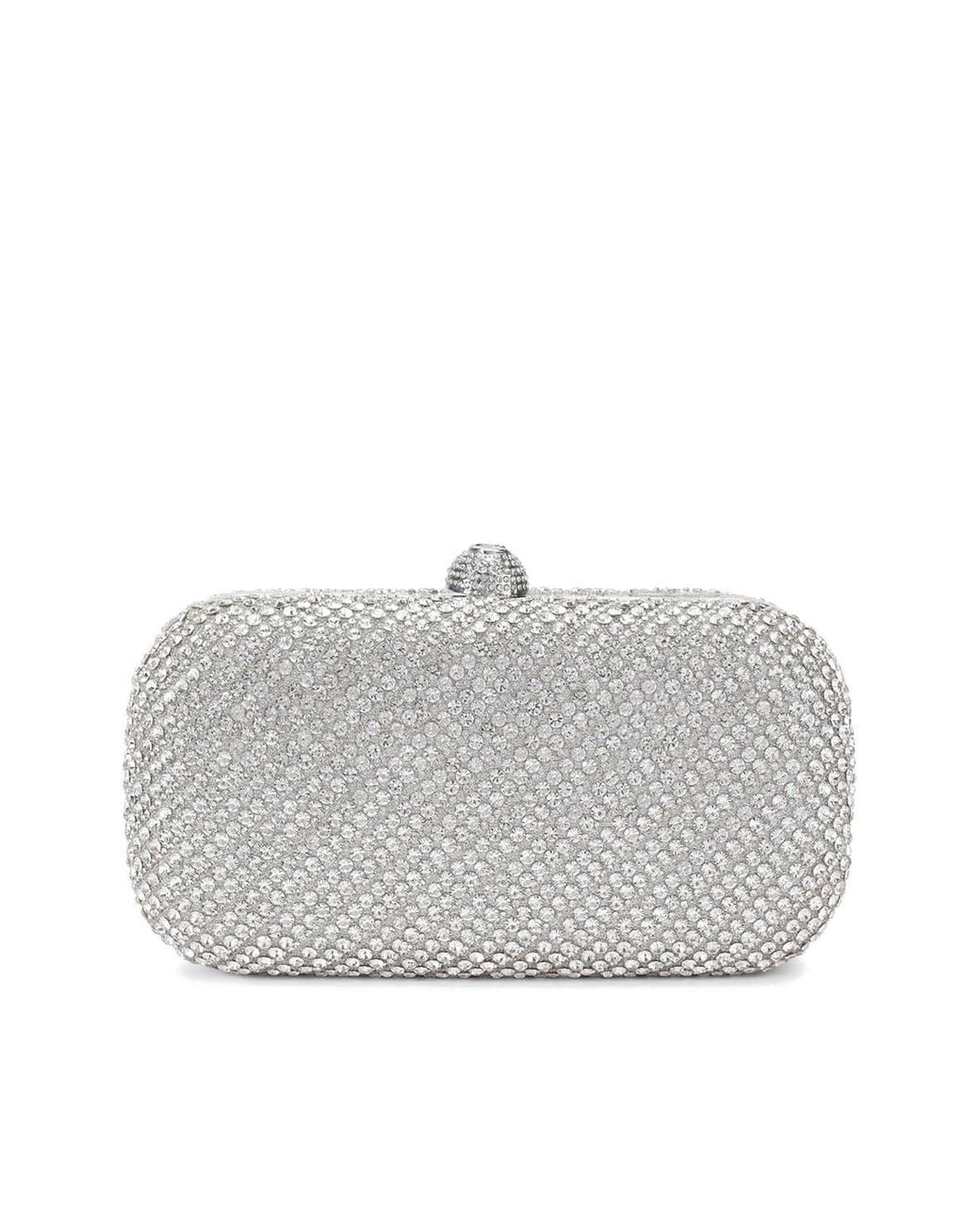 Carvela Kurt Geiger Gray 'Cecilia Hard Clutch' Bag