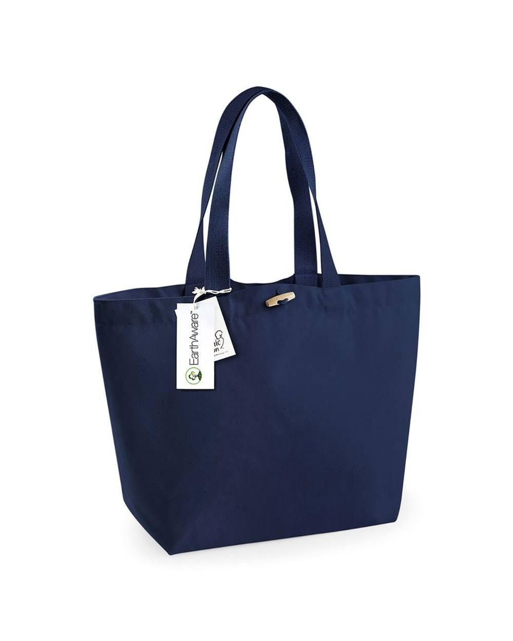 Westford Mill Blue Earthaware Cotton Tote Bag 34Cm X 34Cm X 17Cm