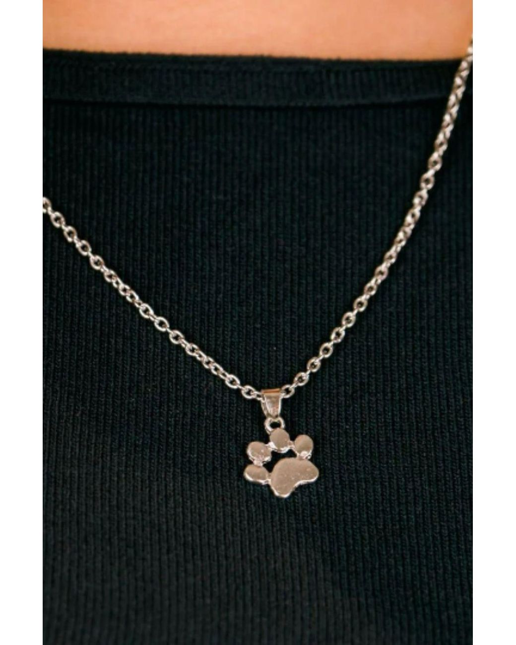 The Colourful Aura Brown Cat Paw Dog & Kitten Lovers Animal Footprint Pendant Necklace