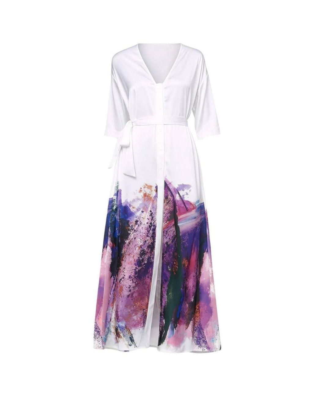 Zafur official Purple Santorini Dress
