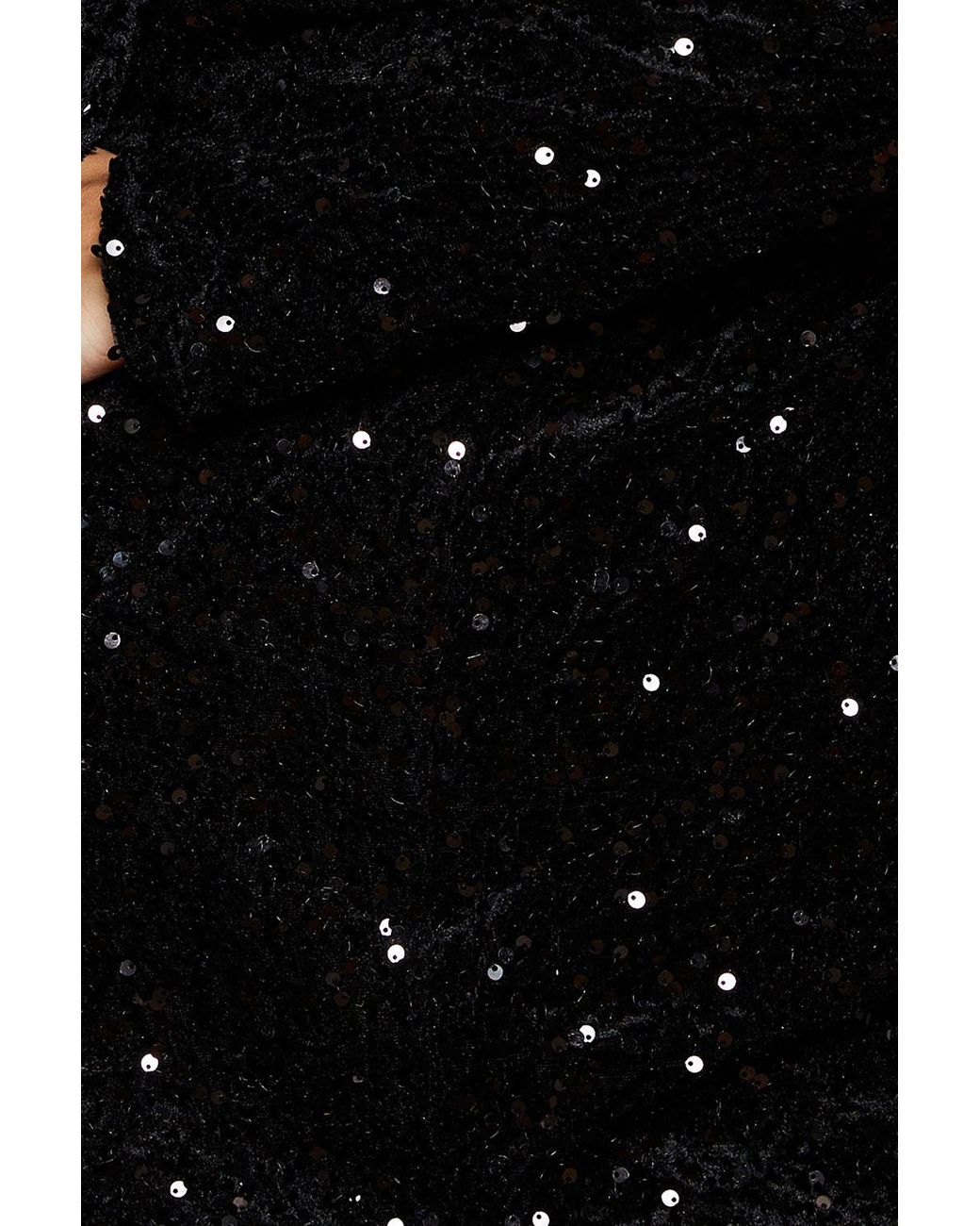 Dorothy Perkins Black Lace Trim Sequin Mini Dress