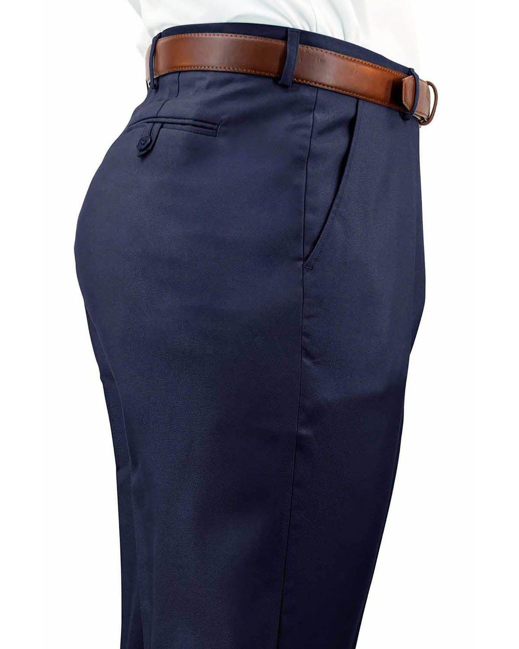 Chums Blue High-Rise Poly Twill Trousers With Stretch Waist for men