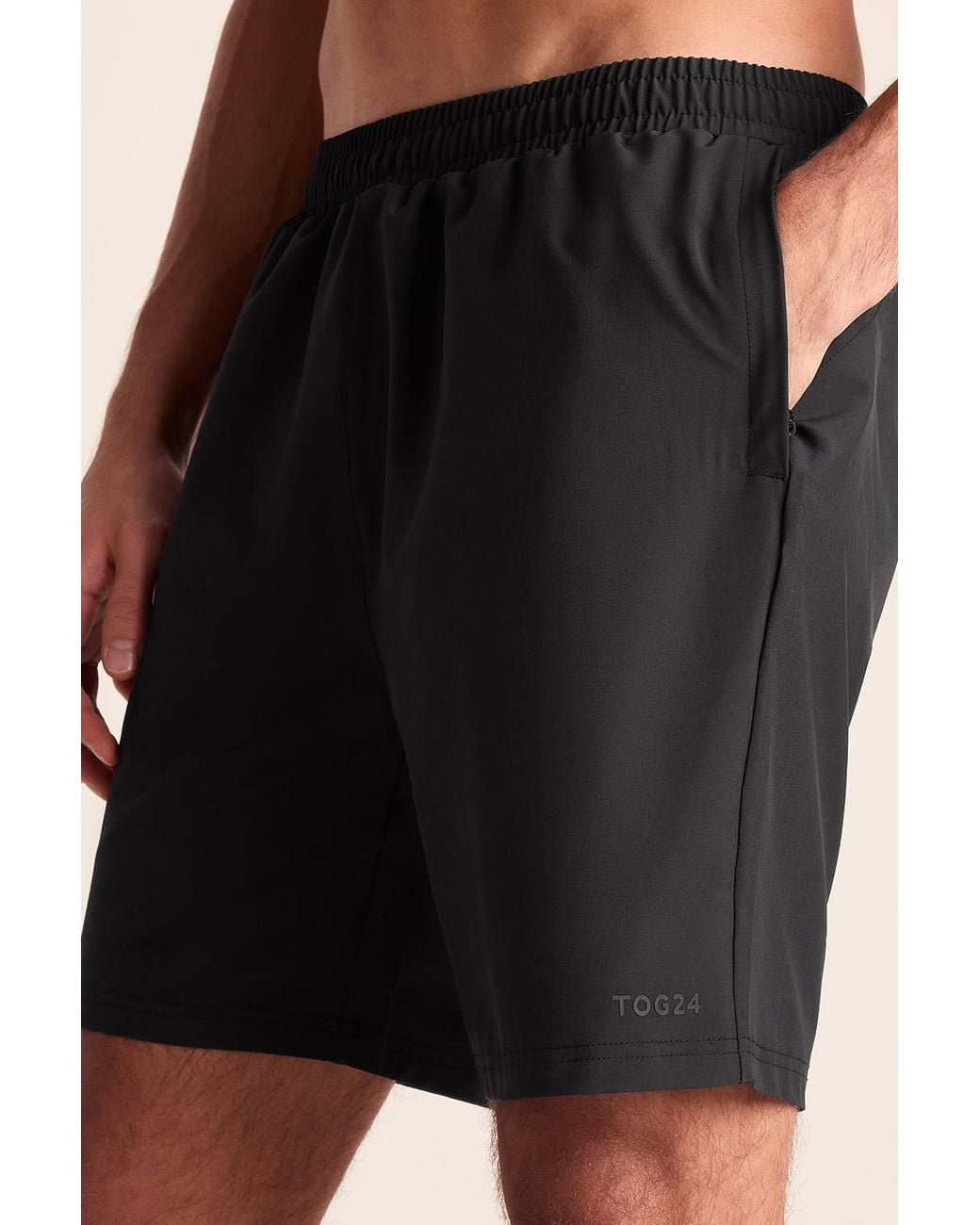 TOG24 Blue 'Pedwell' Performance Running Shorts for men