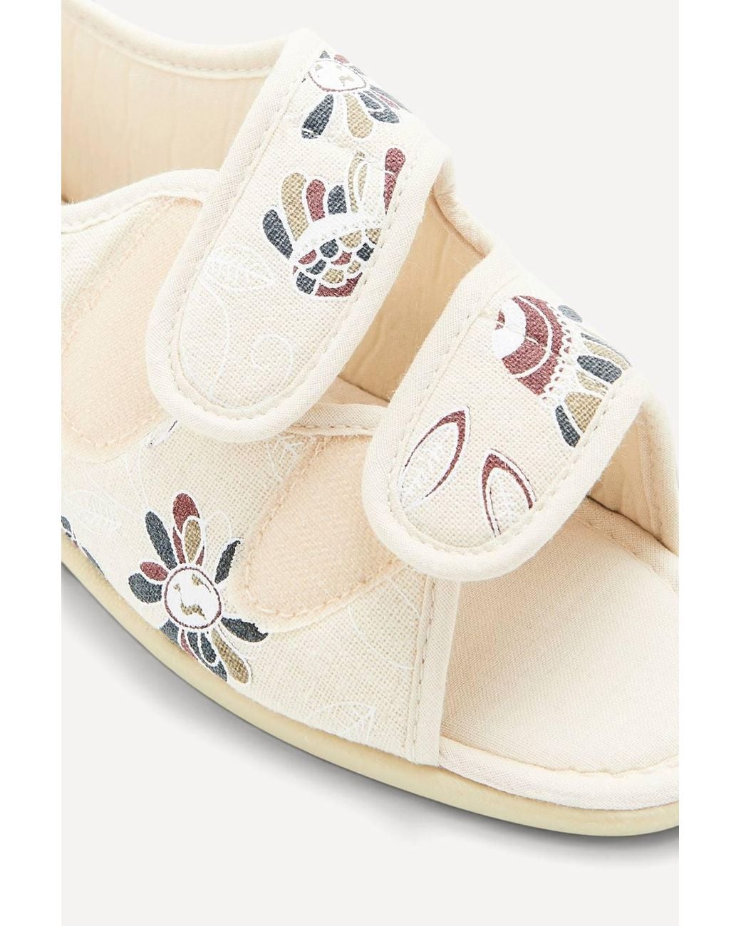 DAMART Natural Touch-Fasten Shoe Textile Upper, Regular Fit, Open Toe