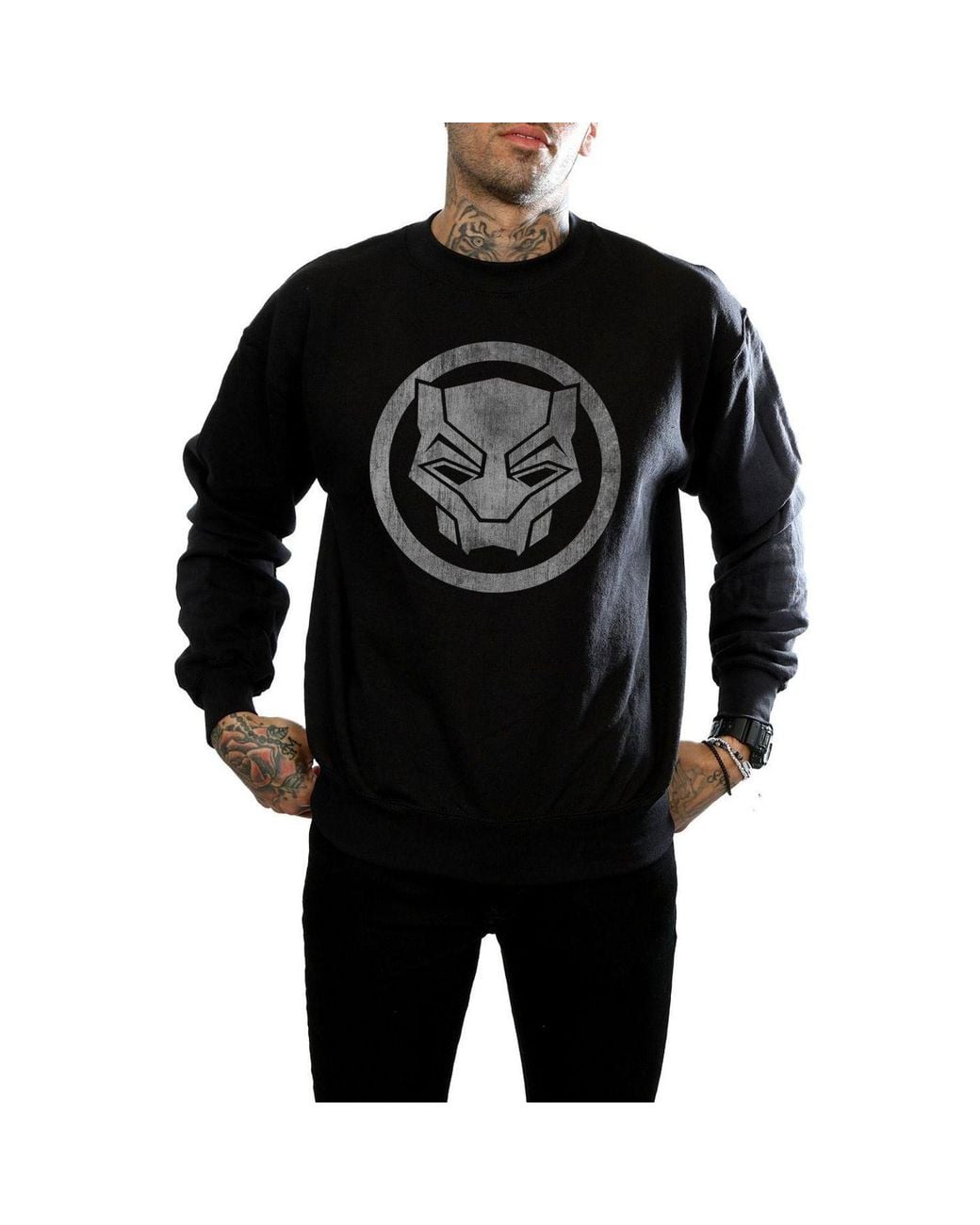 Marvel Black Panther Distressed Icon Sweatshirt for men